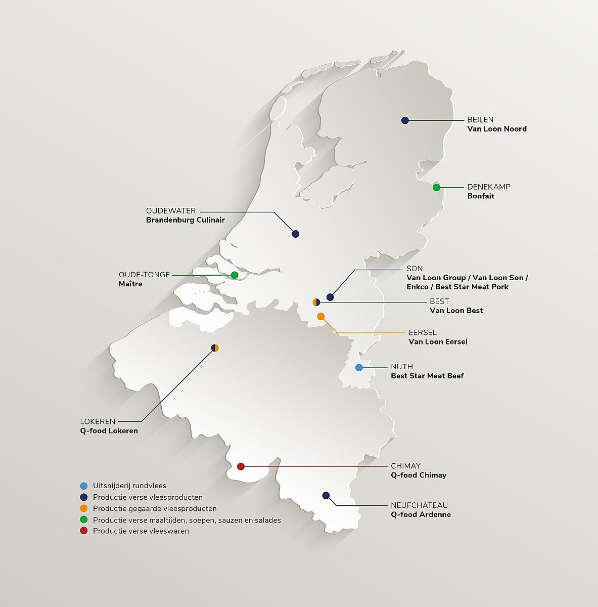 Overview Van Loon Group locations
