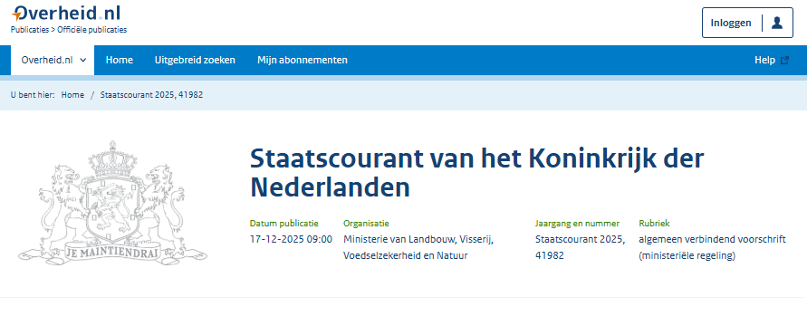 CBS classificatietarieven per week 1 2026 banner