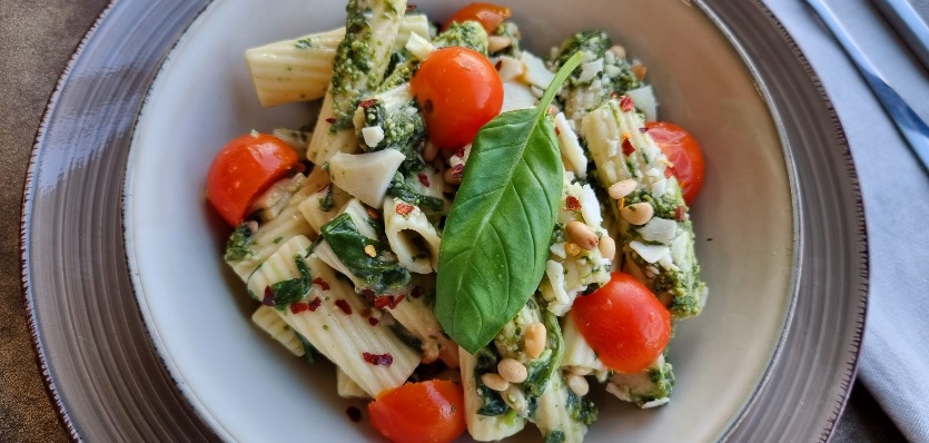 Pasta dish from meal preparation company Maître